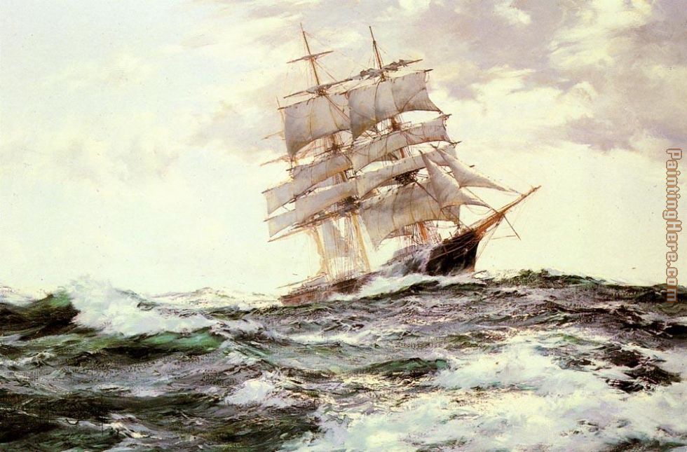 Montague Dawson The New Englander -- The Forest Queen of Boston